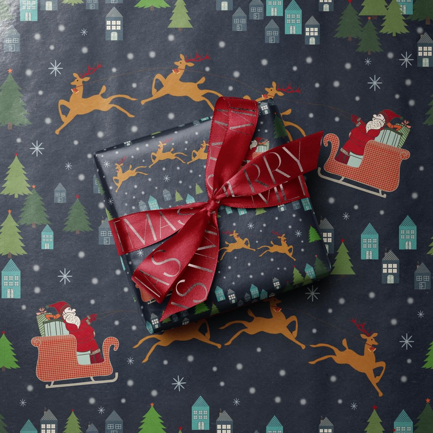 Merry Christmas &hellip;may this season bring warmth, calm moments, and a little magic into everyday life. 🌲✨🤍

#surfacepatterndesigner #wrappingpaper #ArtForTheSeason #merrychristmas #QuietMoments #patternlove #HappyHolidays