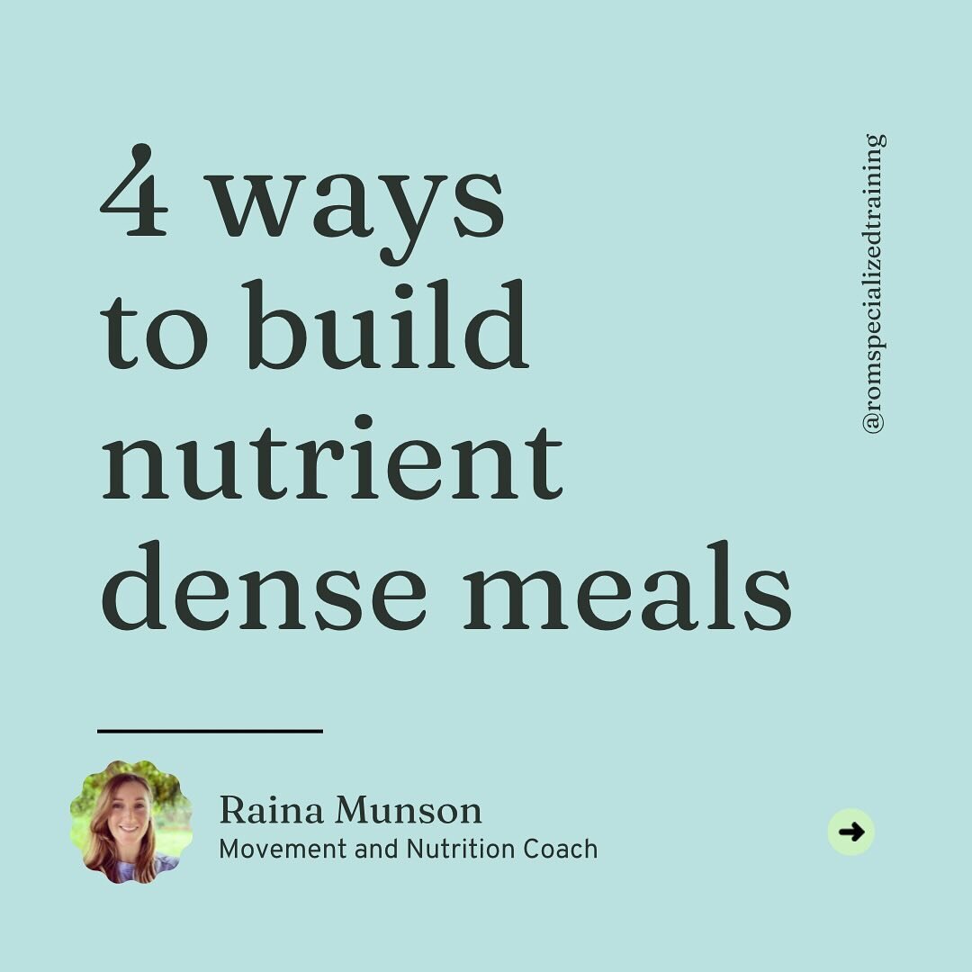 Nutrient density over calories any day!

Focus your meals on real foods for better satiety, insulin regulation, micronutrients and to give you the energy and recovery you need!

Quality of food matters most and eating for your personal goals also mat