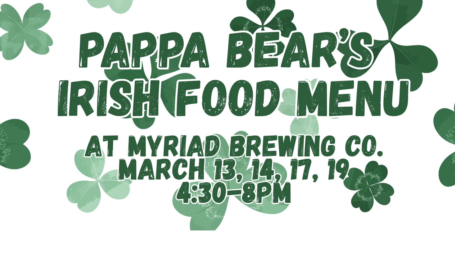 Irish Food Menu by Pappa Bear's Catering 