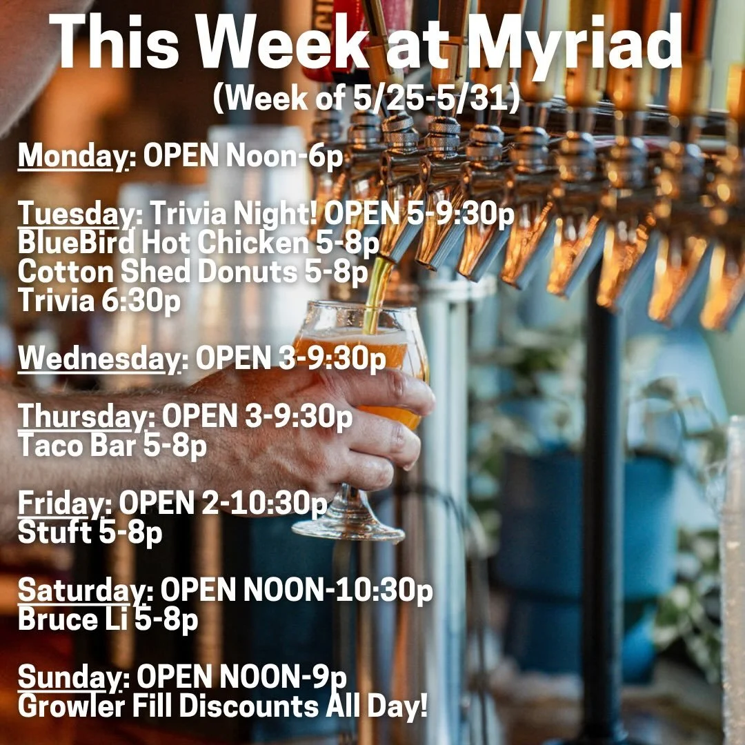 See you in the taproom 🤘
www.myriadbrewing.com