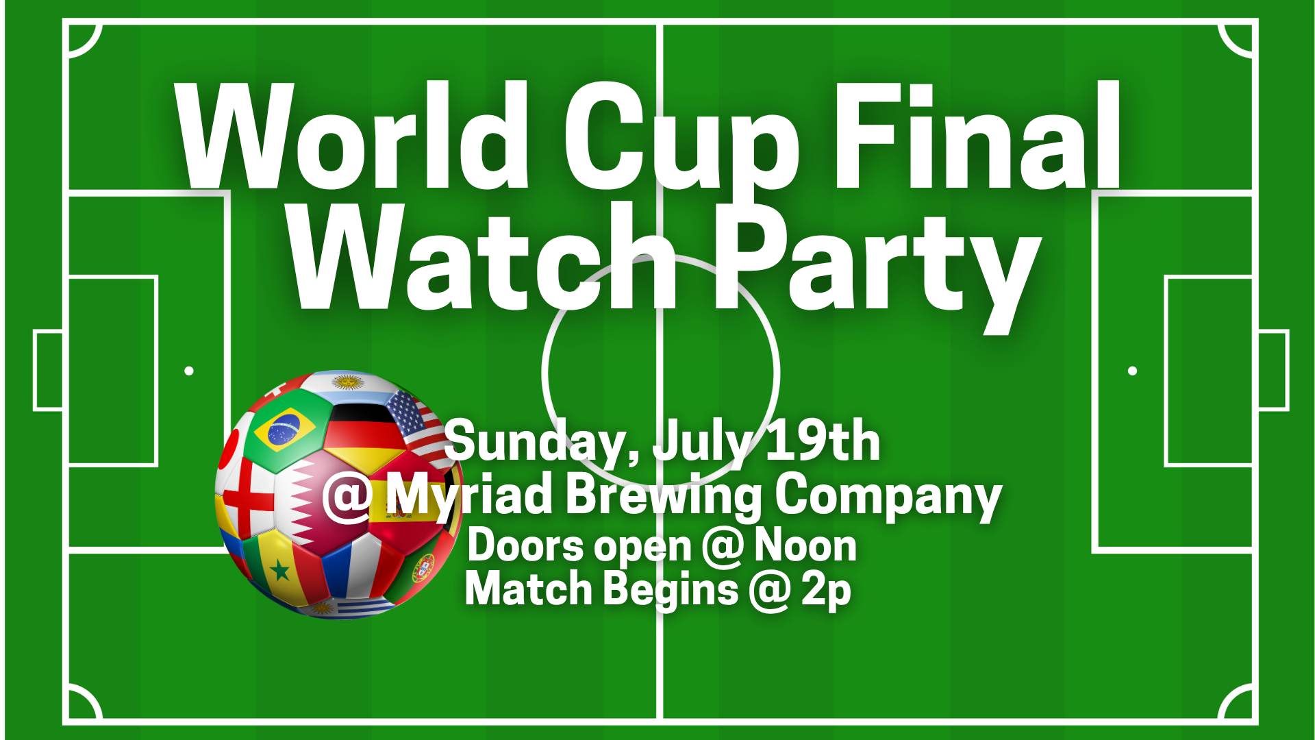 world cup final: argentina vs. spain watch party