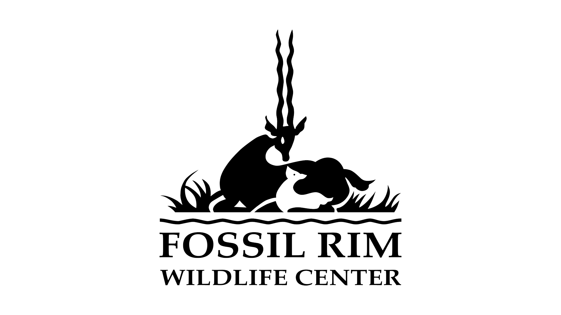 Fossil Rim Wildlife Center Black Logo.png