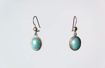 Mint Jadeite & Sterling Silver Earrings — Heads Up Trading Co.