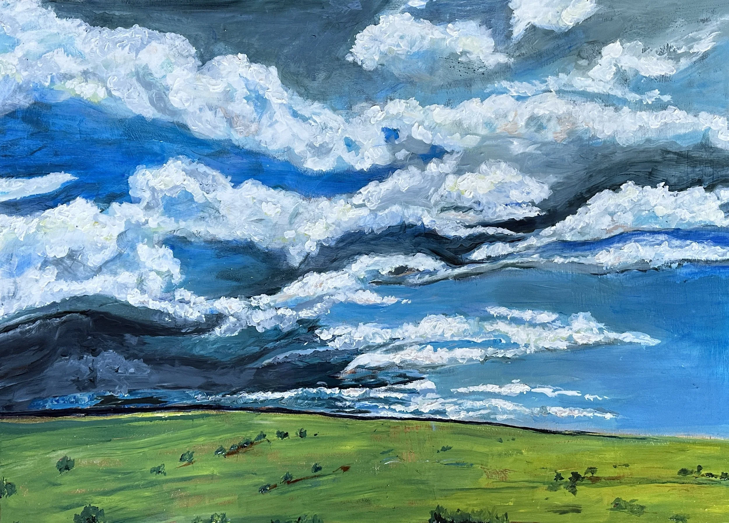 STORM   40" X 30" acrylic on gallery-wrapped linen