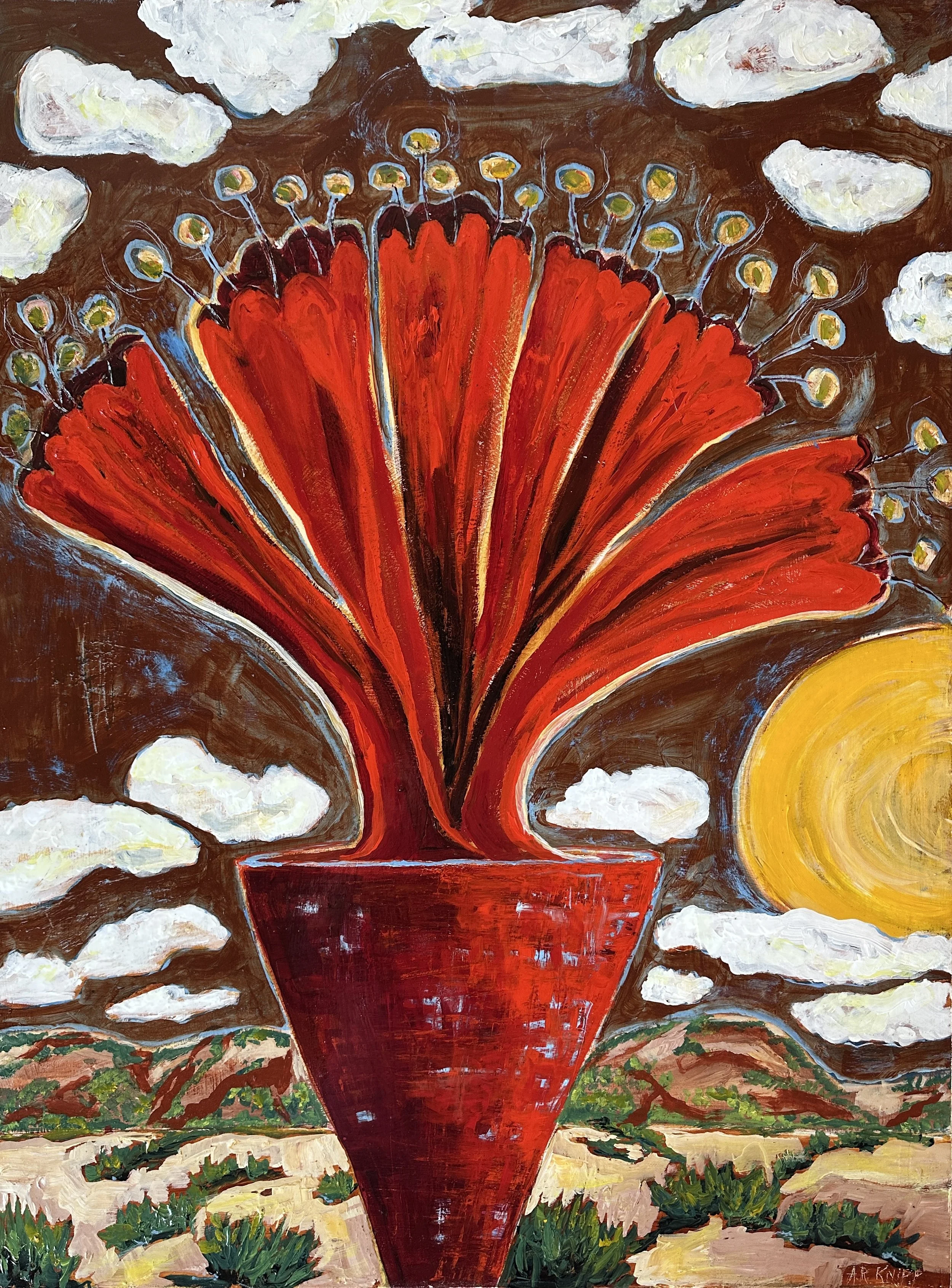 NIGHT-BLOOMERS IN THE HIGH DESERT  30" x 40" acrylic on gallery-wrapped linen