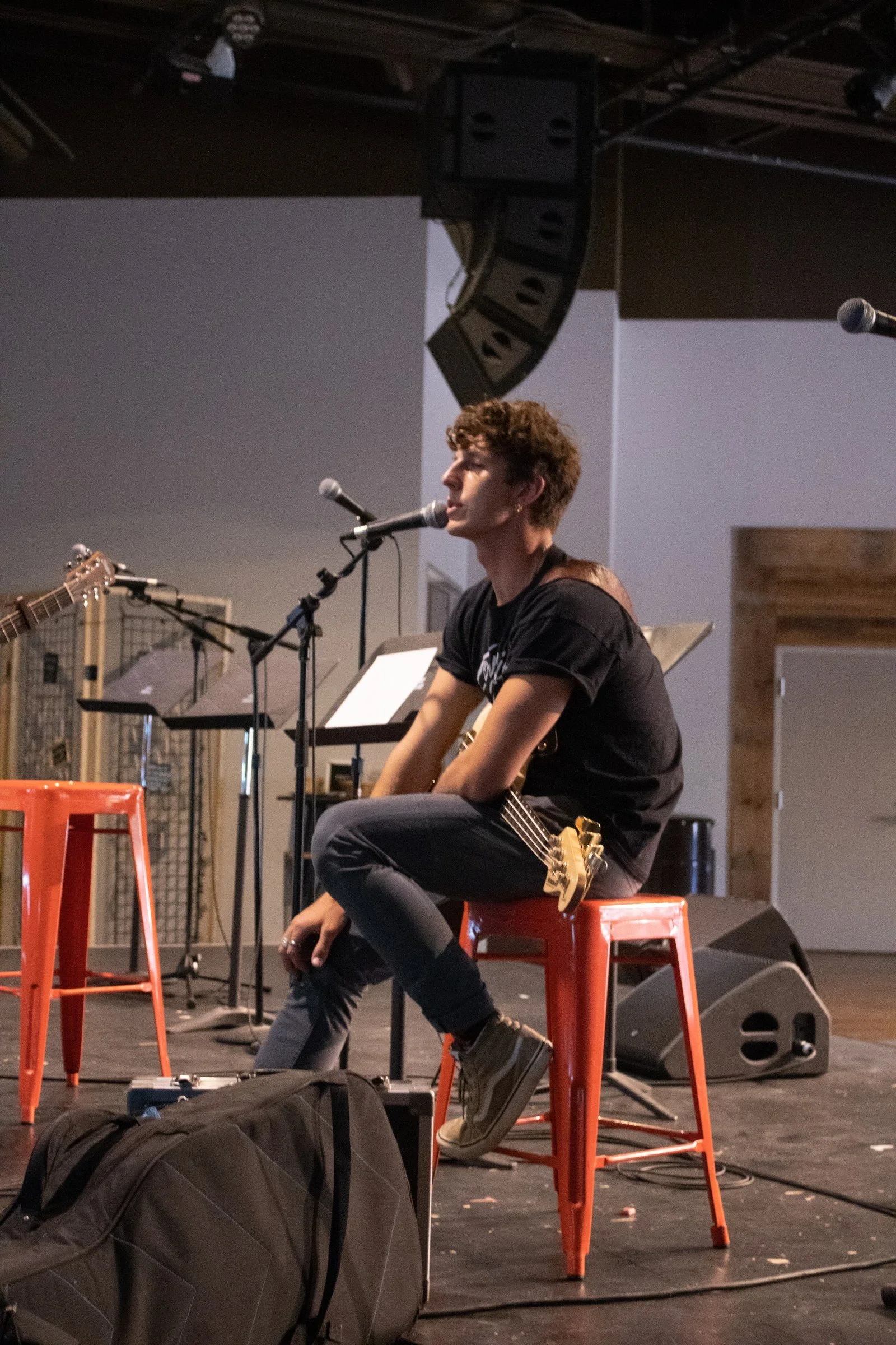 Westlake Music Academy student songwriting and performing
