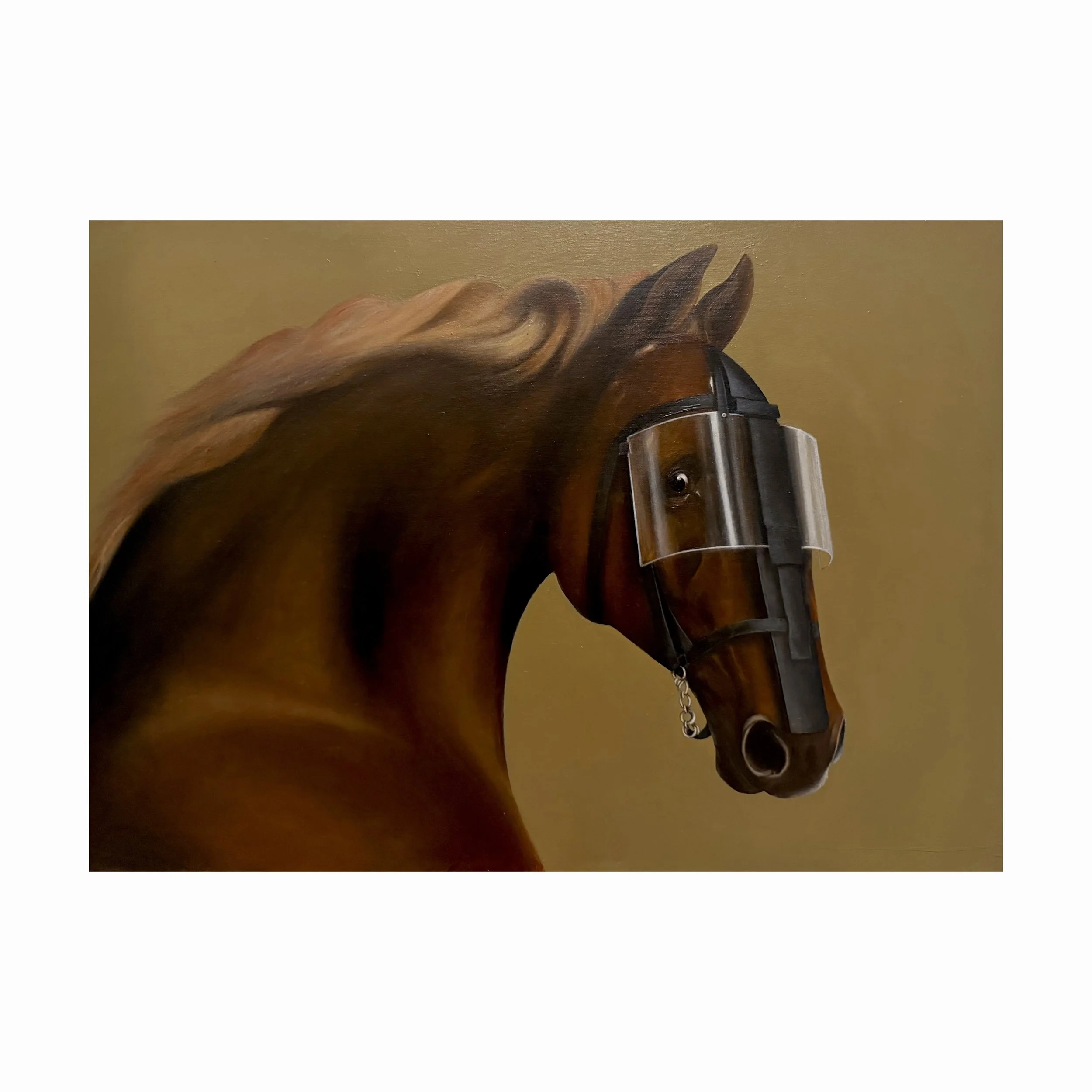 'Whistlejacket' (small): oil on canvas, 80cm x 50cm- after George Stubbs
