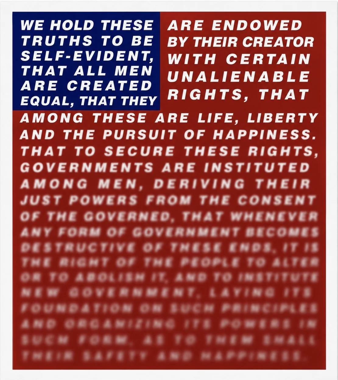 'Untitled': gelatin print, 100cm x 67cm- after Barbara Kruger