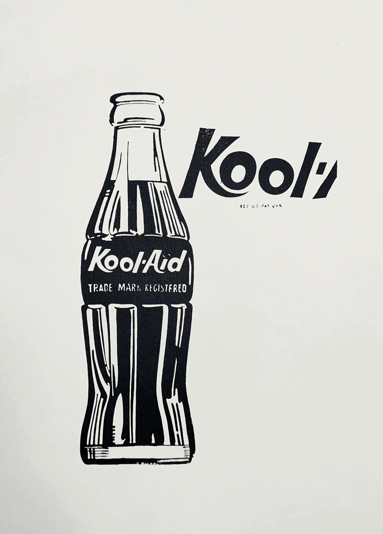 'Kool Aid' - after Andy Warhol's 'Coca Cola No. 3'