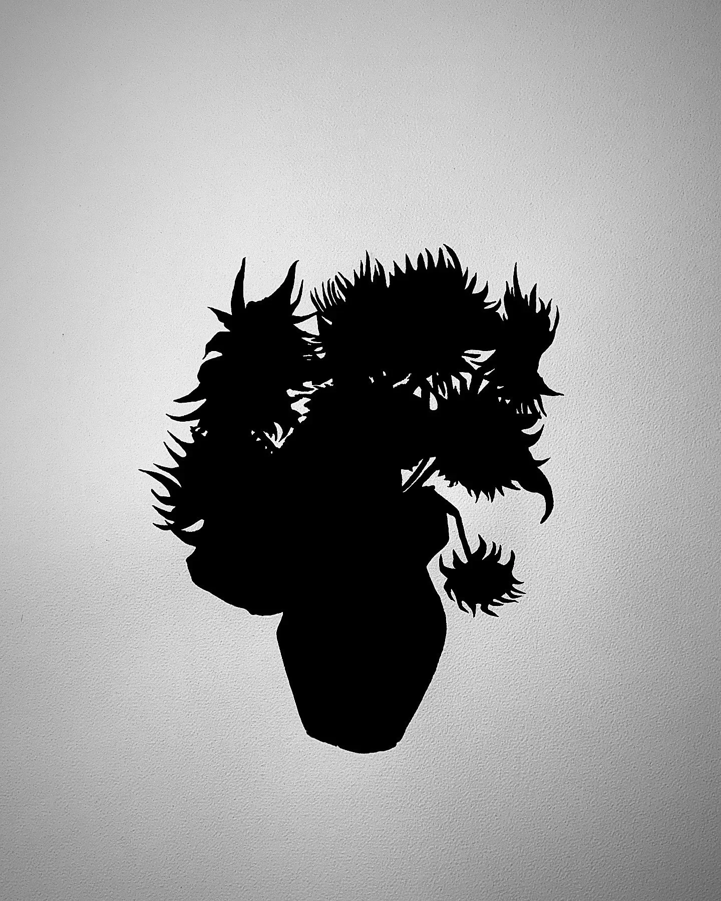 'Black Sunflowers' - after Vincent Van Gogh
