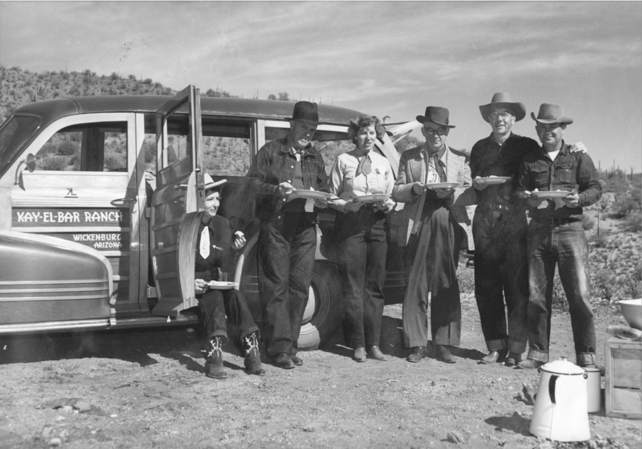 Historic Kay El Bar Guest Ranch image of guests transported to the Wickenburg, Arizona dude ranch.