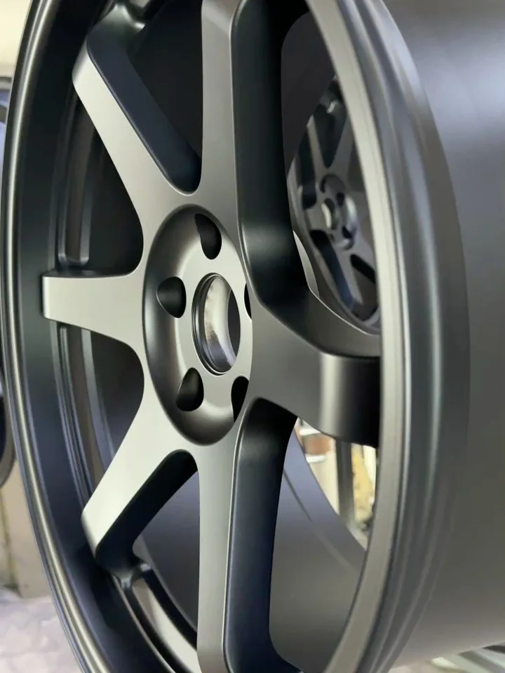 Black wheel Friday. 2 sets and a vehicle dropoff completed on 3 diff low-gloss blacks.