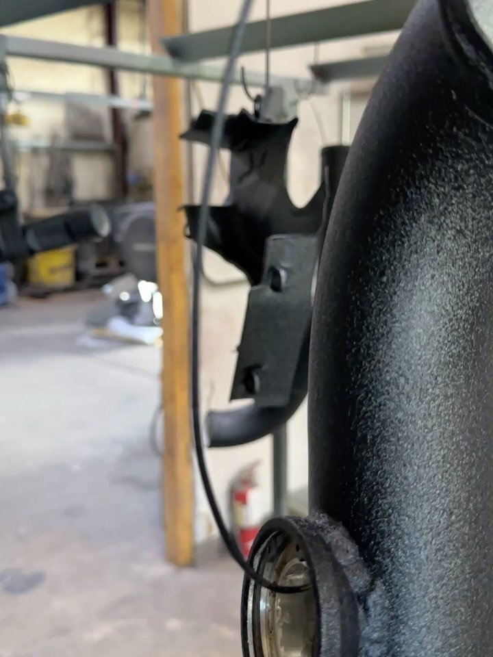 Wrinkle black on some intake tubing, engine covers, and coolant lines for a 300ZX