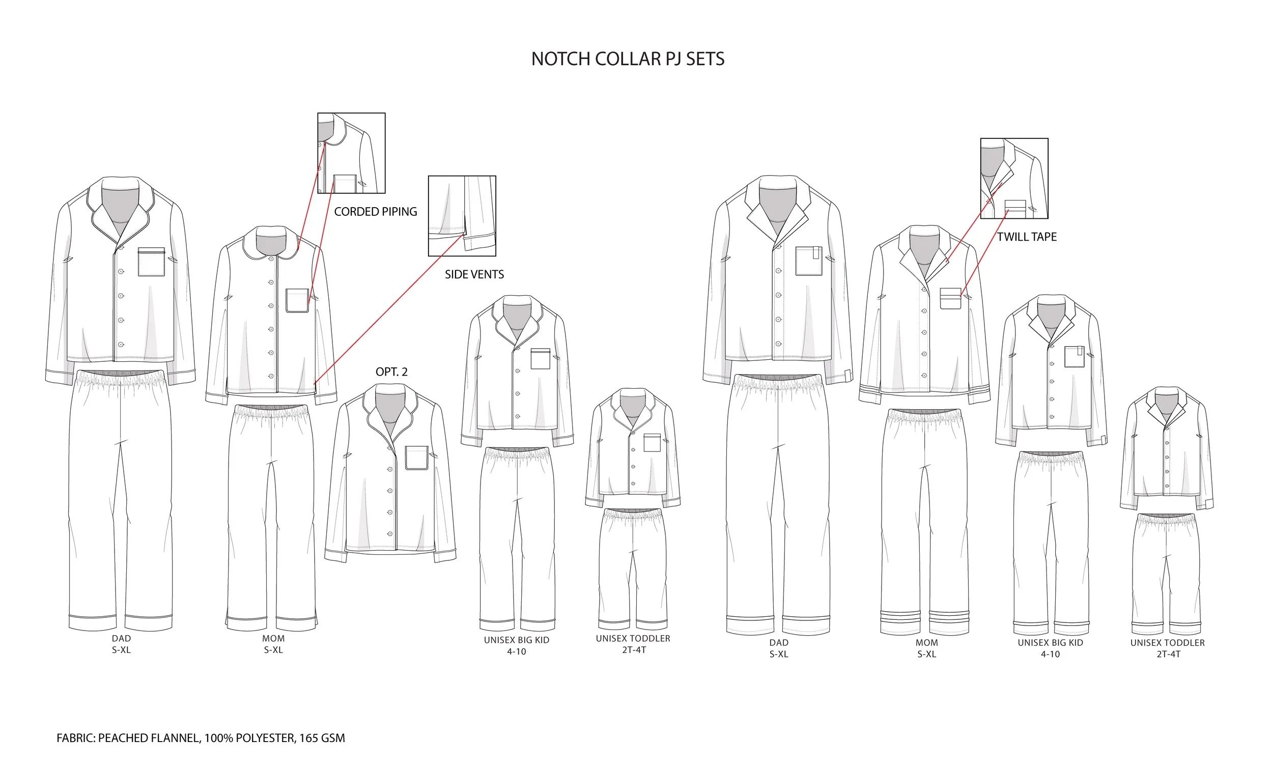 Extra sketches during design stage