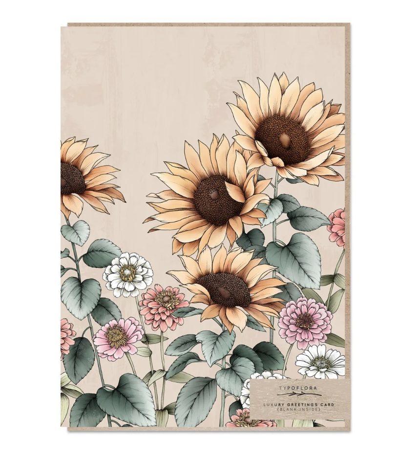 Sunflowers - Blank Card