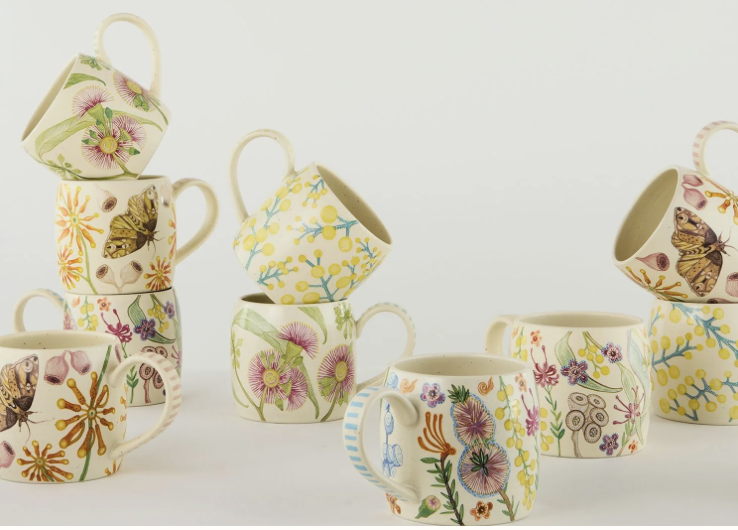 NEW Buttermilk Mugs twin pack