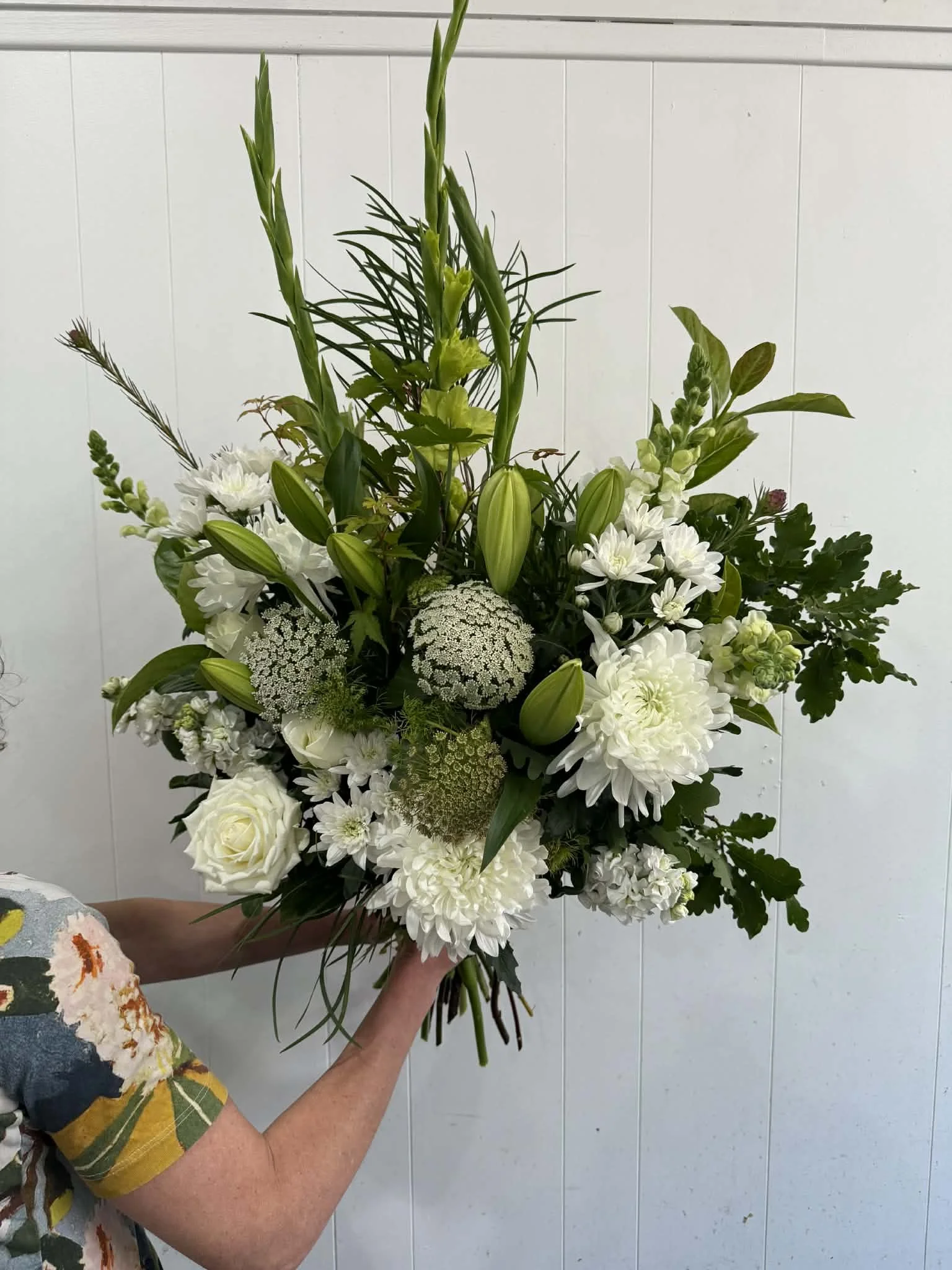 Classic White and Green Bunch