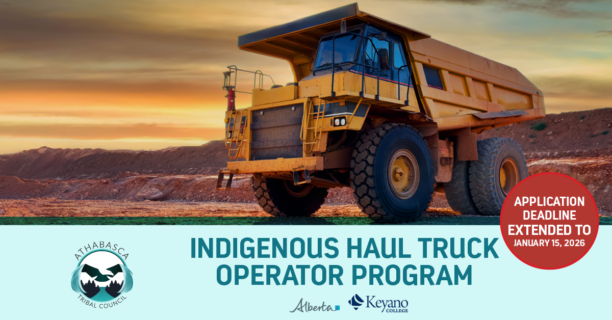 <span class="sqsrte-text-color--custom" style="color: rgb(238, 10, 10)">APPLICATION DEADLINE EXTENDED</span> – Indigenous Haul Truck Operator Program