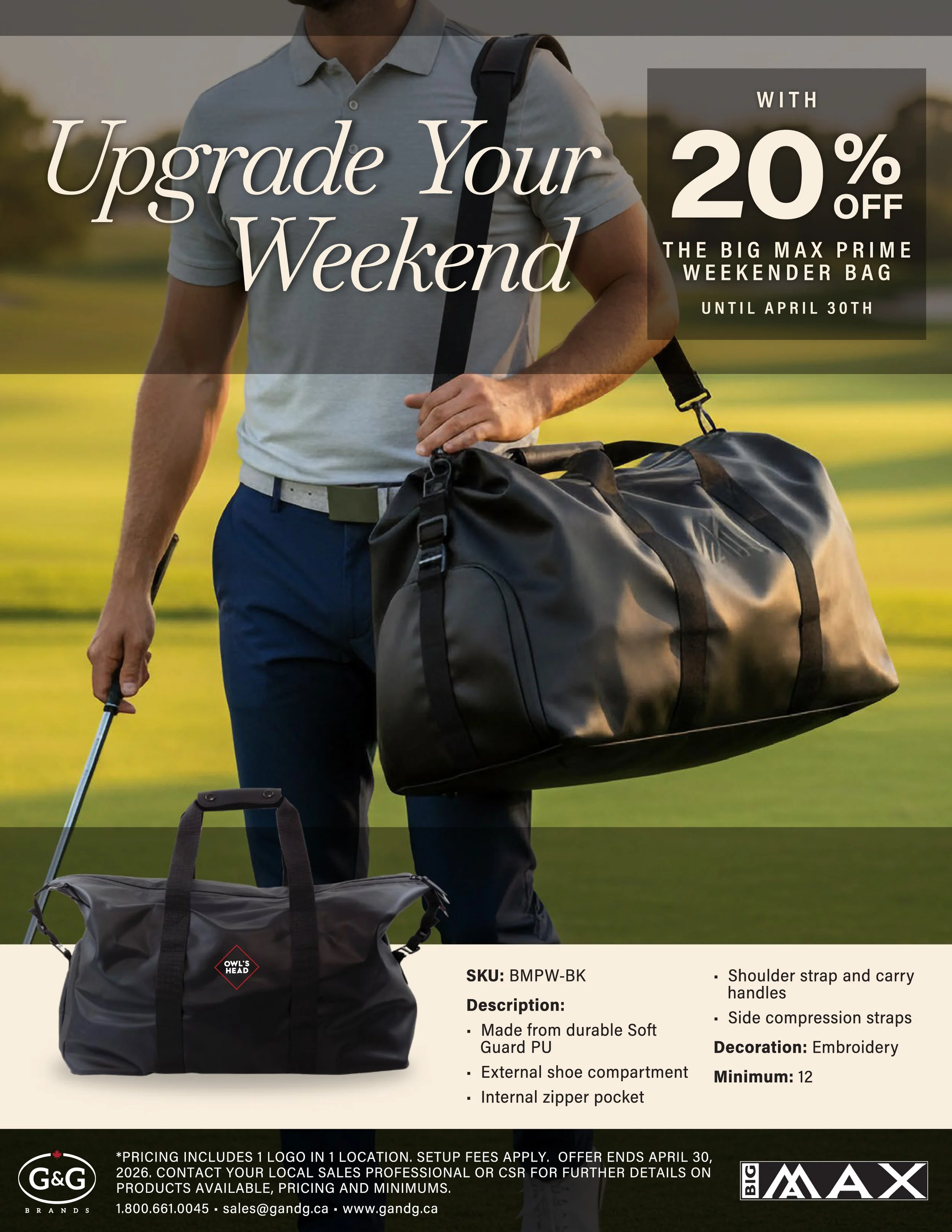 Big Max Prime Weekender Bag