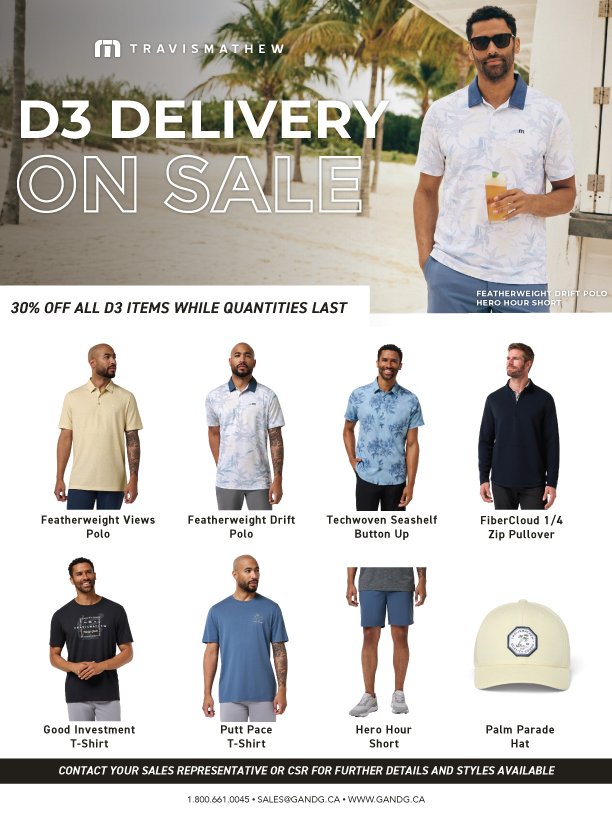 TravisMathew D3 Delivery On Sale