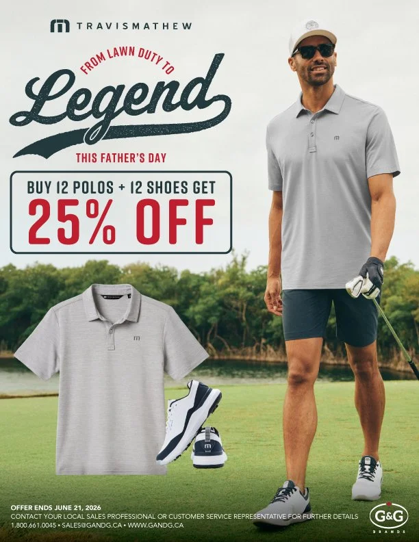 TravisMathew Father's Day: 25% Off 12 Polos + 12 Shoes