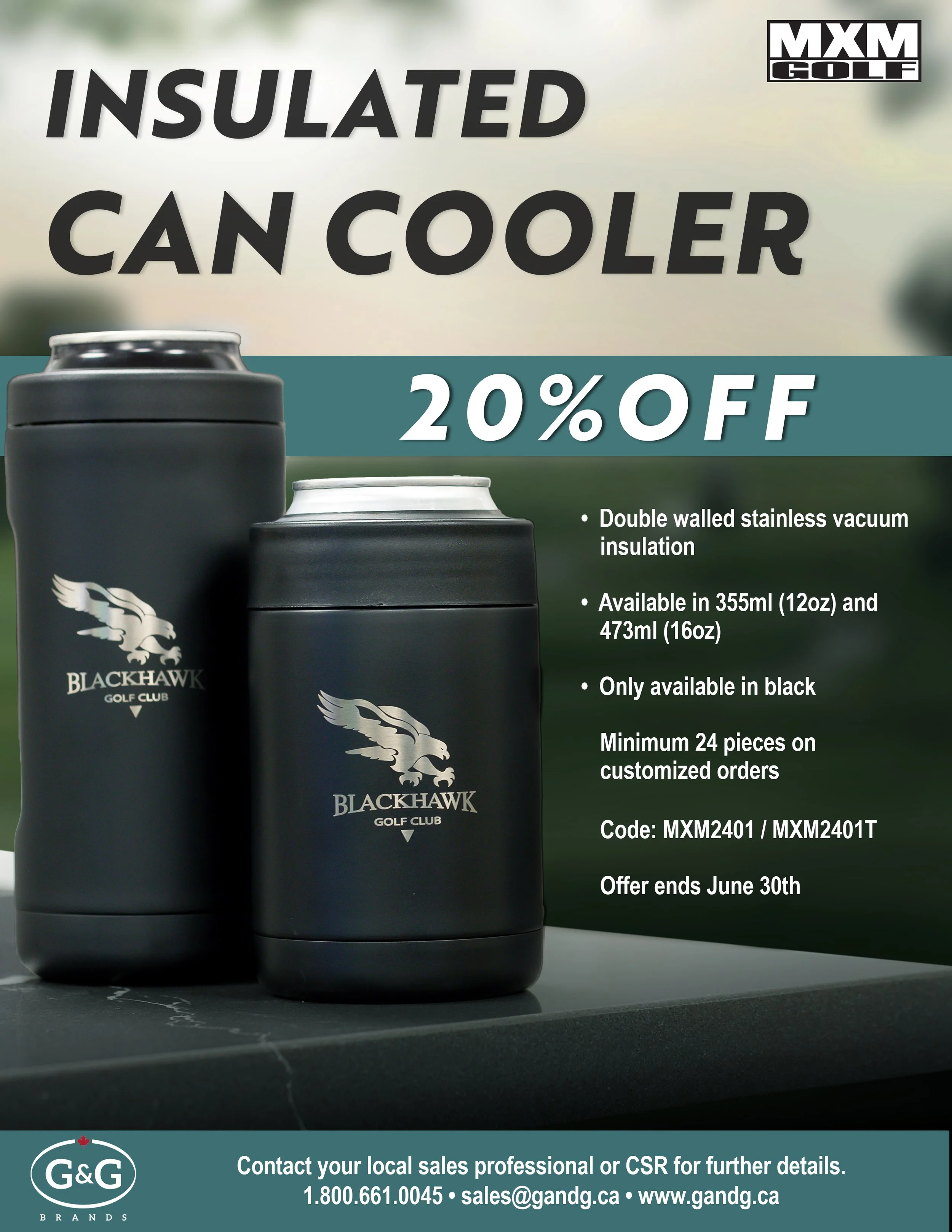 20% Off MXM Insulated Can Coolers