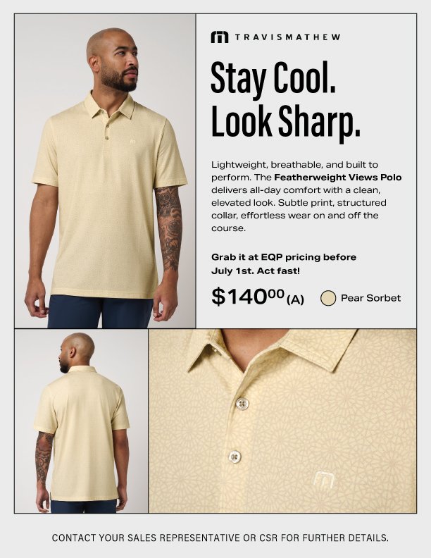 TravisMathew Featherweight Drift Polo