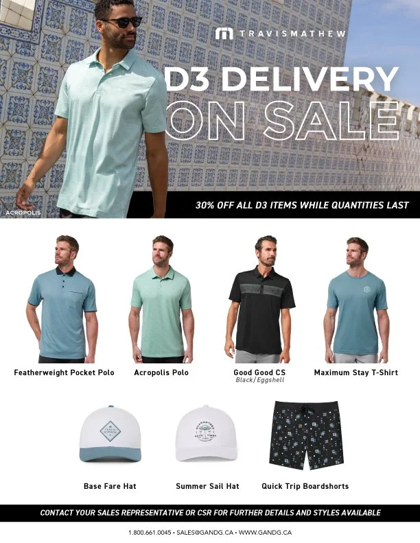 TravisMathew D3 Delivery Closeout