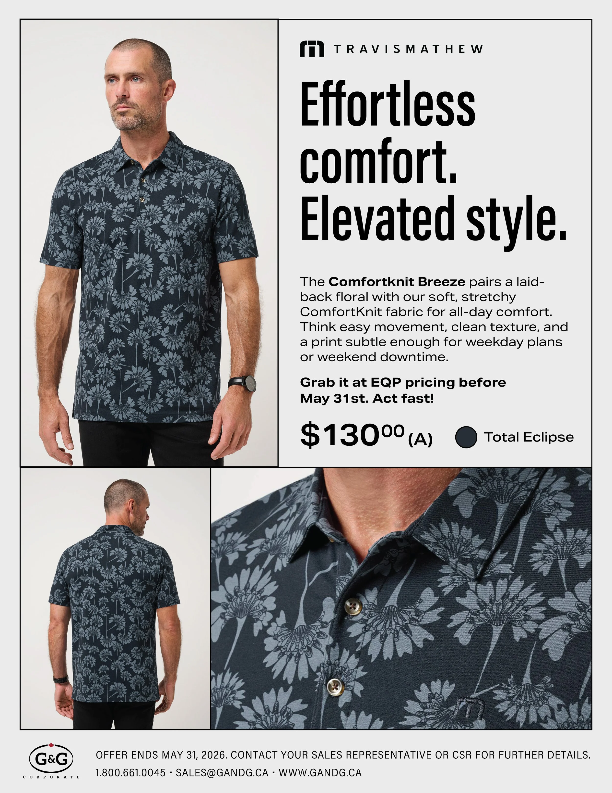 TravisMathew Comfortknit Breeze Polo