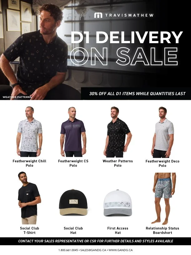 TravisMathew D1 Delivery On Sale
