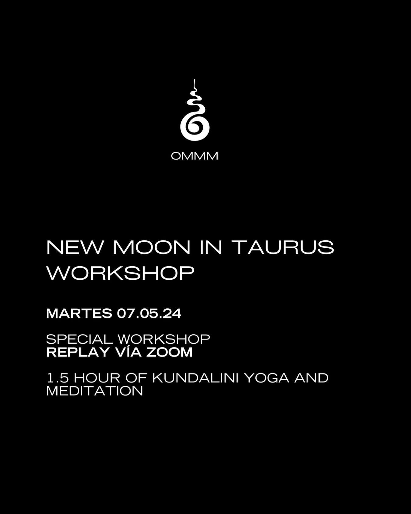 Este Martes 07 de Mayo tenemos Workshop de Luna Nueva en Tauro y daremos inicio a OMMMprogram Intuici&oacute;n✨

Separa tu lugar para cualquiera de los dos programas:
www.ommmprogram.com/shop