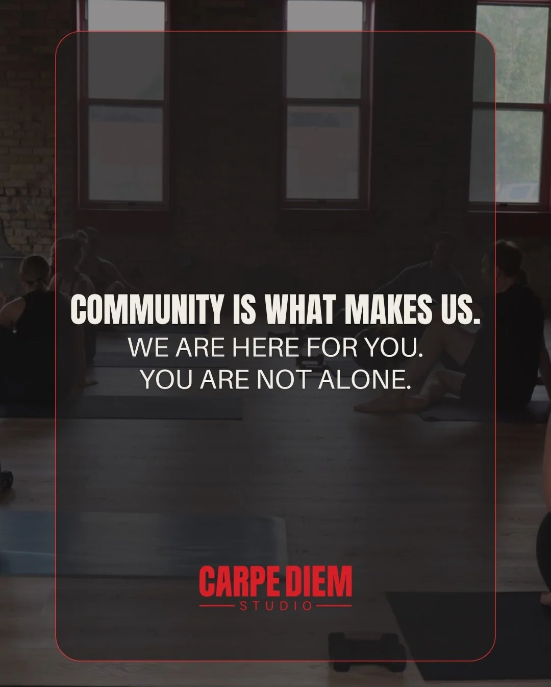 As we feel, and grieve alongside our community we want to ensure that we are here for you, and you are not alone. 

Our studios are built off the amazing people, greater community and cities we reside in. We recognize that providing a safe space to f