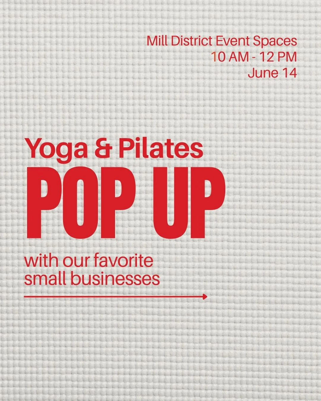A 🌟star-studded🌟 morning!

Join us for a Yoga &amp; Pilates Pop-Up! Featuring some of our favorite small businesses! Space is limited, register using the link in our bio!