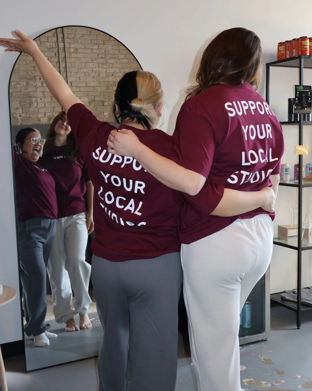 Maroon Support Local T-Shirt