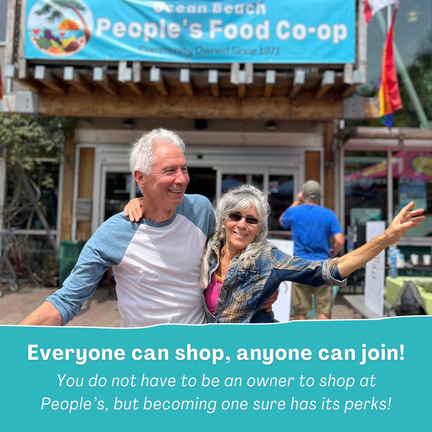 You do NOT have to be an owner/member to shop here at People's, everyone is welcome to shop &amp; eat here, and we are open daily to all from 8am - 9pm!⁠
⁠
However becoming an Owner sure has its perks! Becoming an owner at People's is:⁠
✅️ affordable