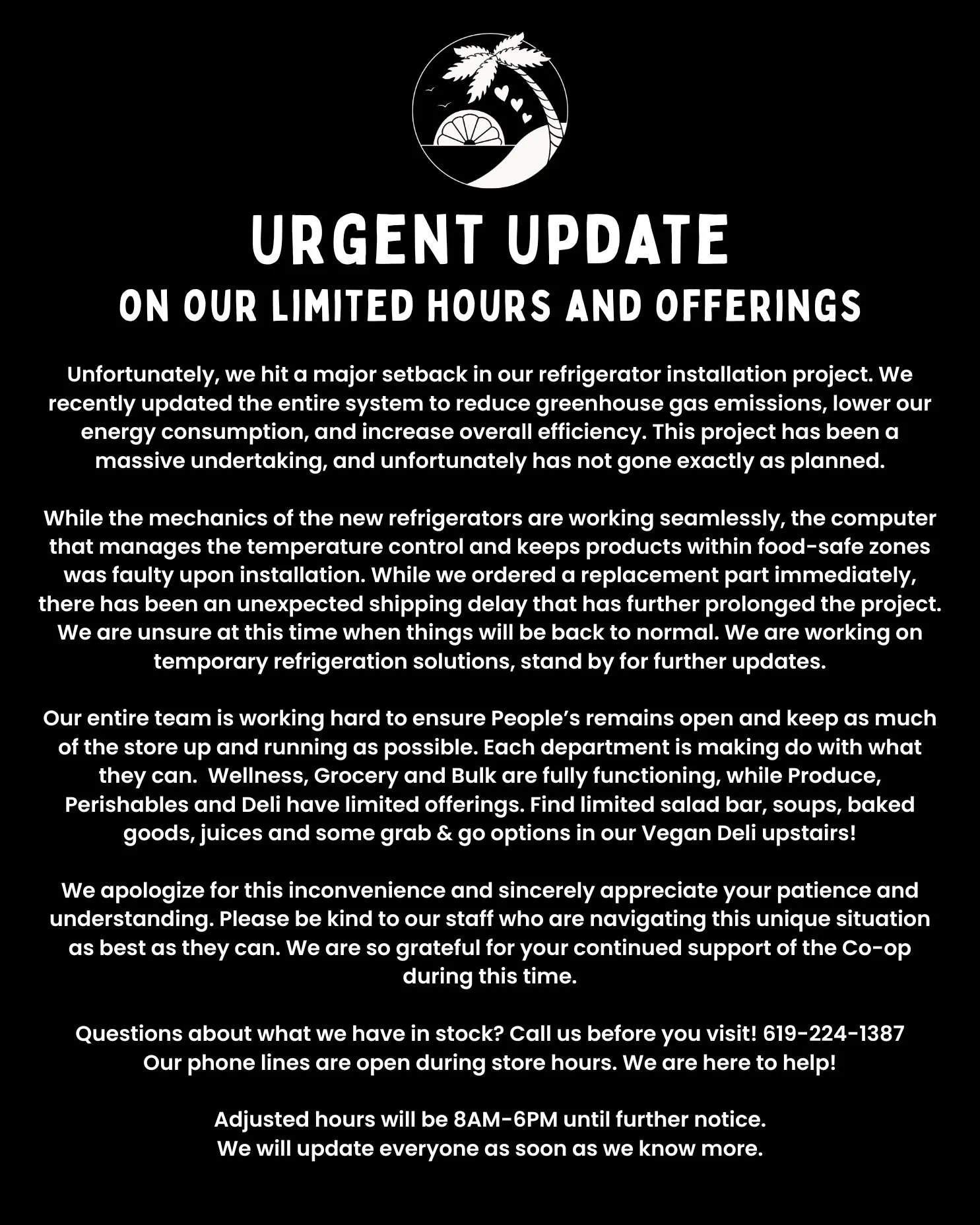 Urgent Update as of Friday, June 19th