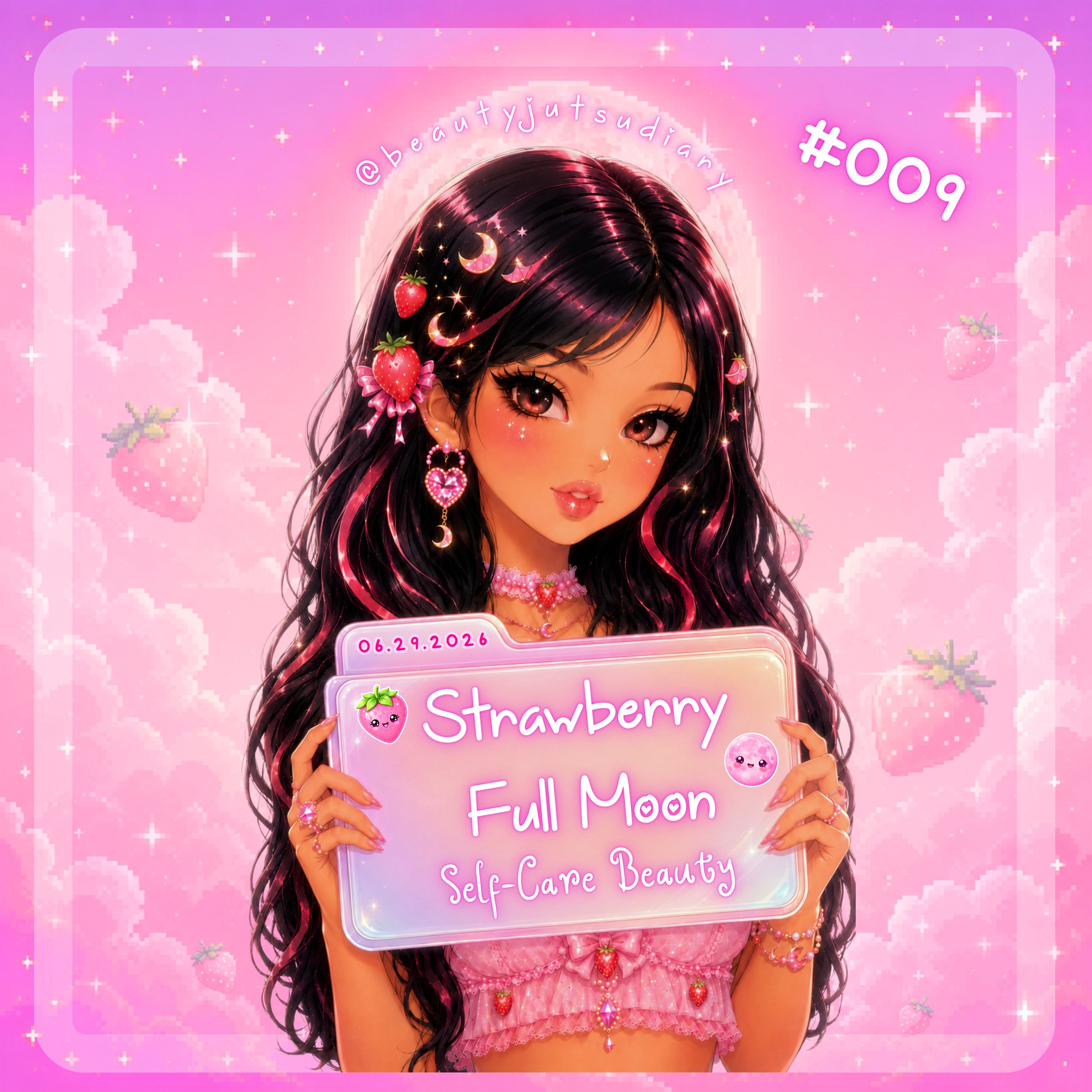 2026 Strawberry Full Moon Self-Care Beauty 🍓🌕