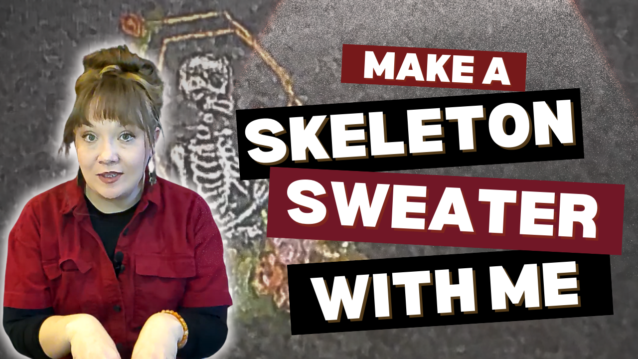 Make A SKeleton Sweater With me