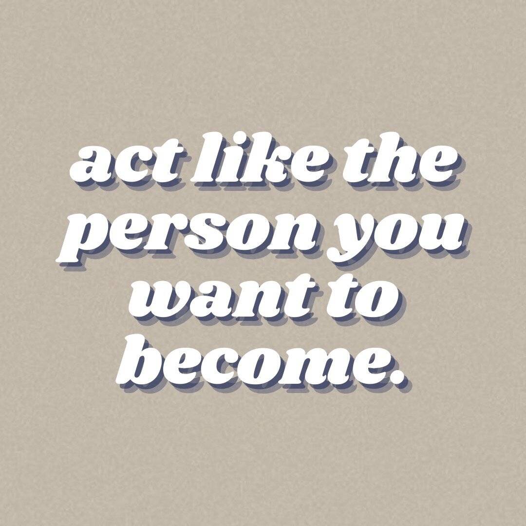 Look out for your future self, today. 💛