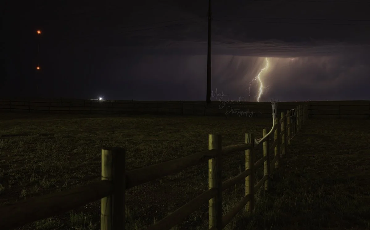 Cheyenne, Wyoming, late night thunderstorm development. A storm that wasn't supposed to be.