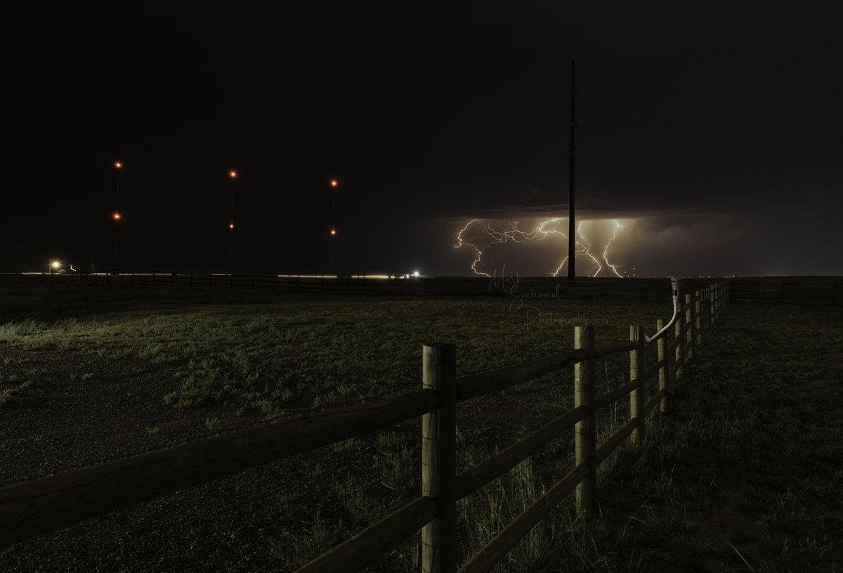 Cheyenne, Wyoming, late night thunderstorm development. A storm that wasn't supposed to be.