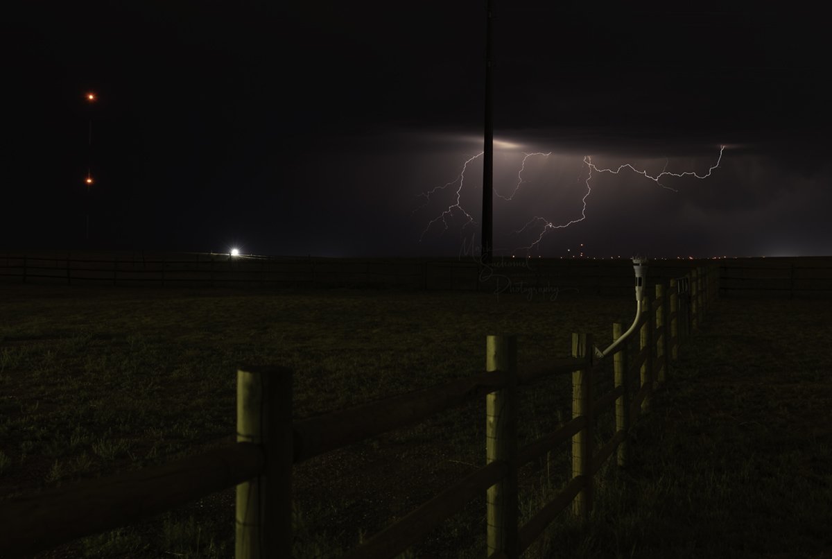 Cheyenne, Wyoming, late night thunderstorm development. A storm that wasn't supposed to be.