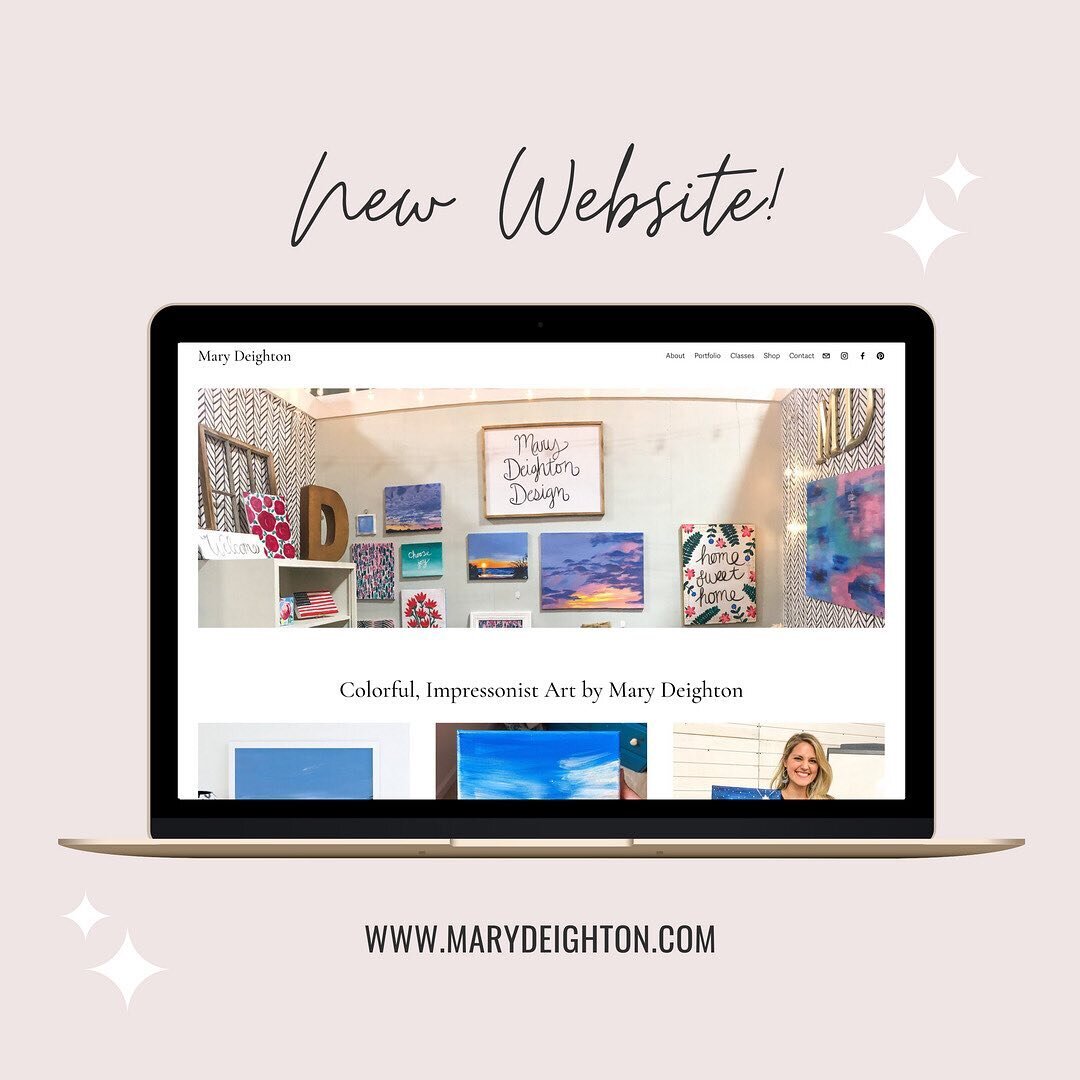 I finally moved my website to @squarespace and I'm not looking back! So happy with the way it turned out. Check it out: www.marydeighton.com