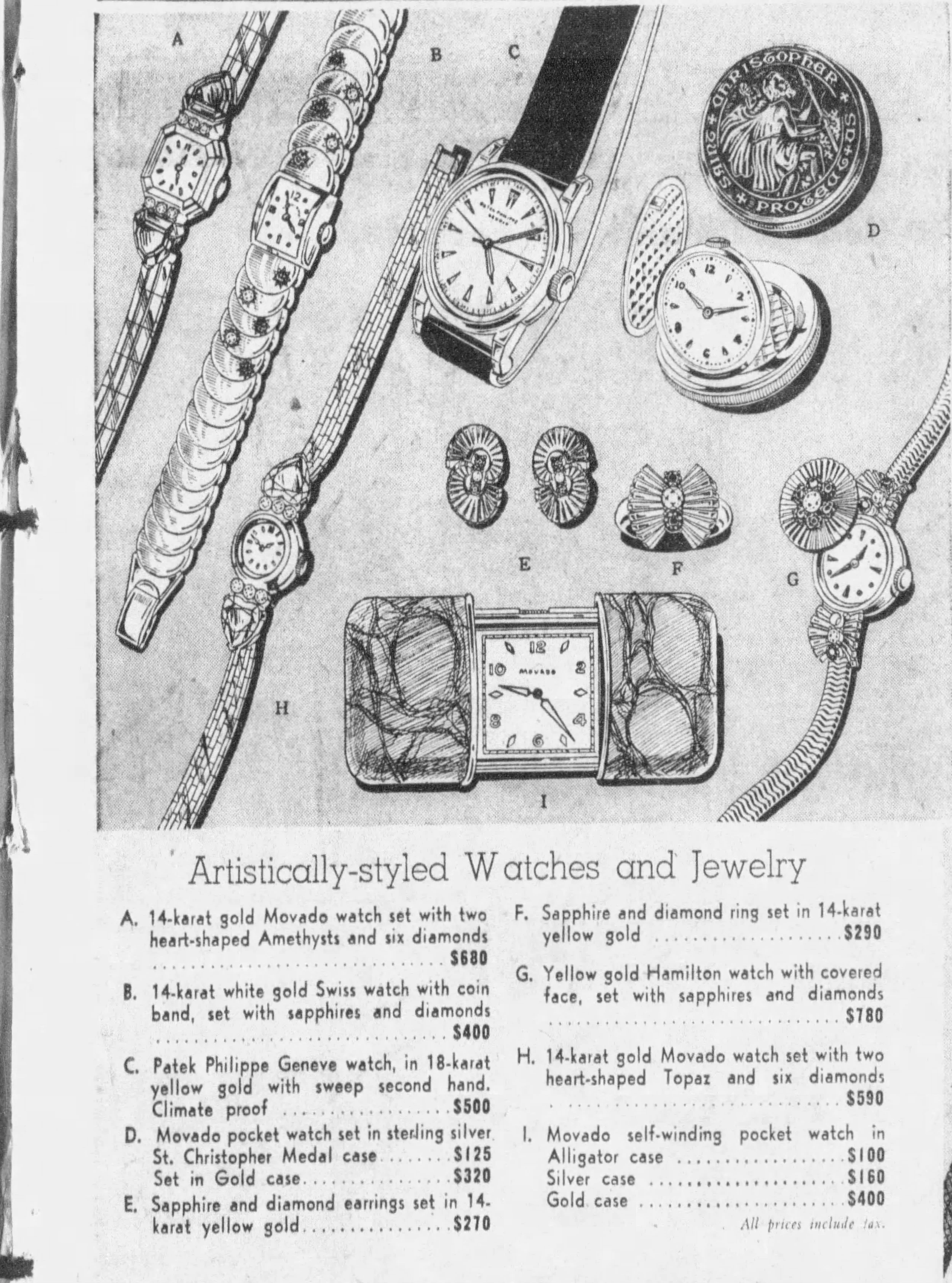 vintage Movado advertisement