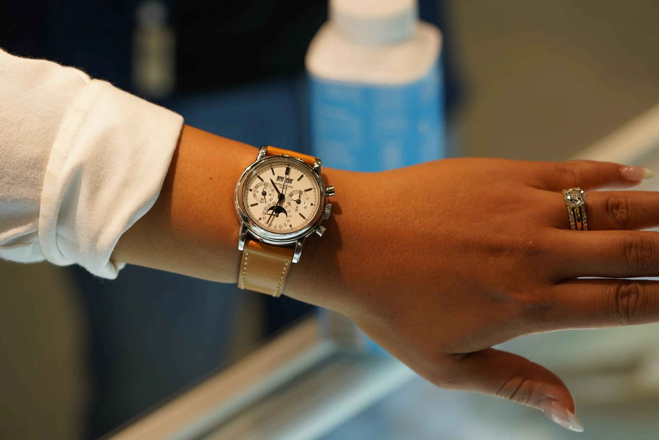 Patek Philippe ref 3970 in platinum étanche