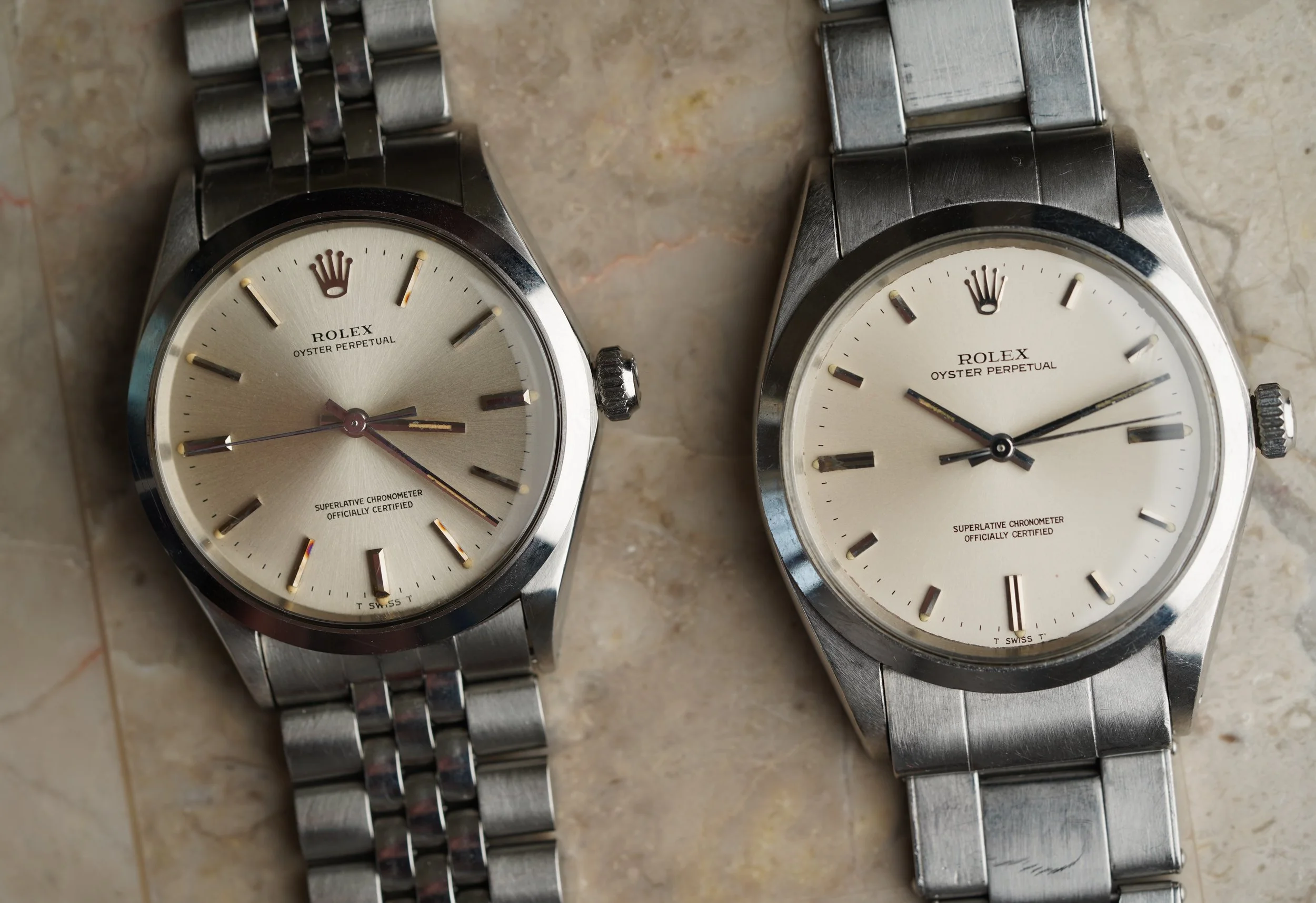 Rolex Oyster Perpetual reference 1002 and reference 1018