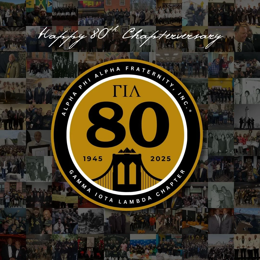 Today marks the 80th Chapterversary of the Gamma Iota Lambda Chapter of Alpha Phi Alpha Fraternity, Inc.

For eight decades, GIL has served as a cornerstone of brotherhood, leadership, and community uplift across Brooklyn and Long Island. Since 1945,