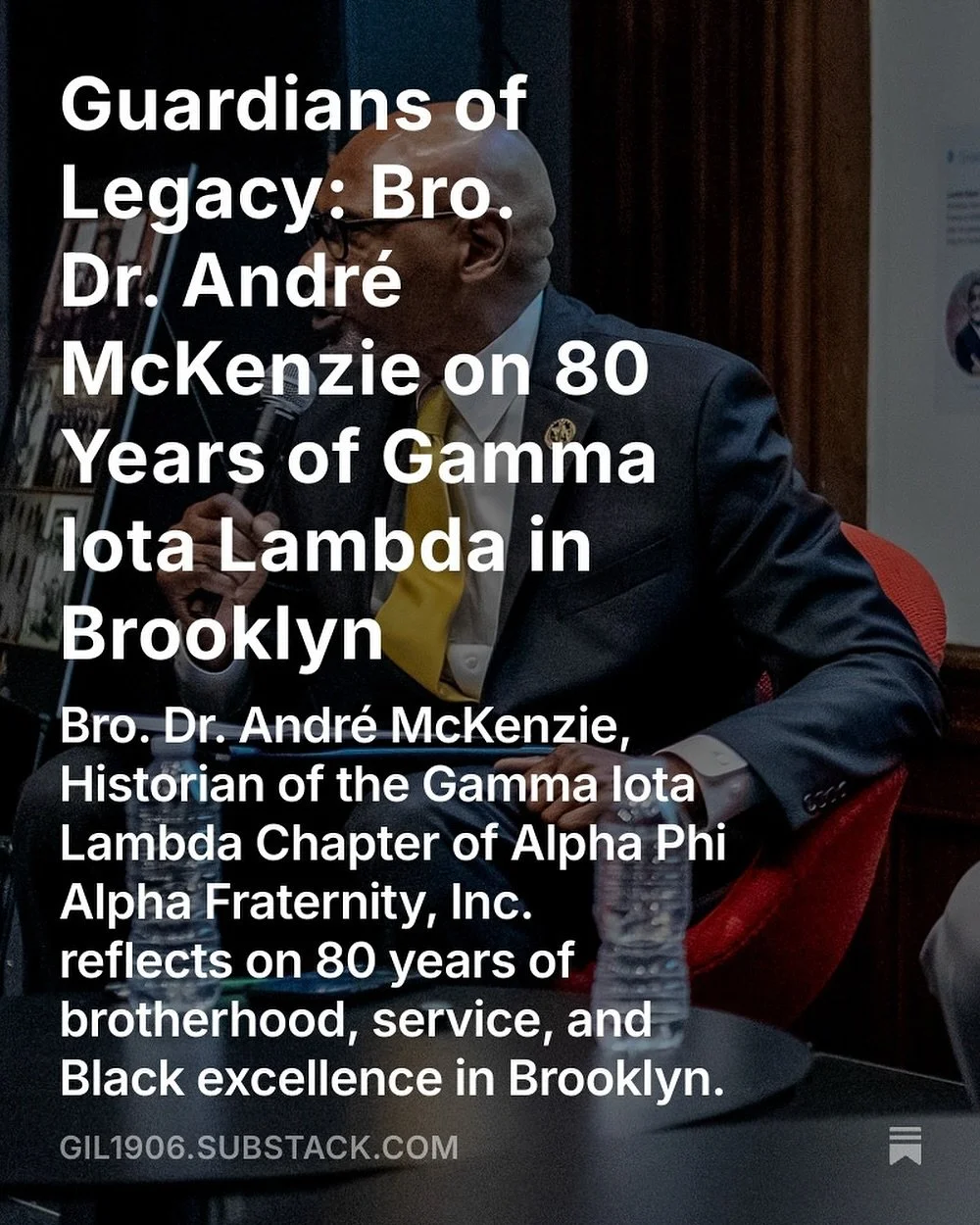 &ldquo;History isn&rsquo;t static, it&rsquo;s a living ledger.&rdquo; Eight decades. One brotherhood.

In &ldquo;Guardians of Legacy&rdquo;, Bro. Dr. Andr&eacute; McKenzie reflects on Gamma Iota Lambda&rsquo;s 80-year journey of leadership, education