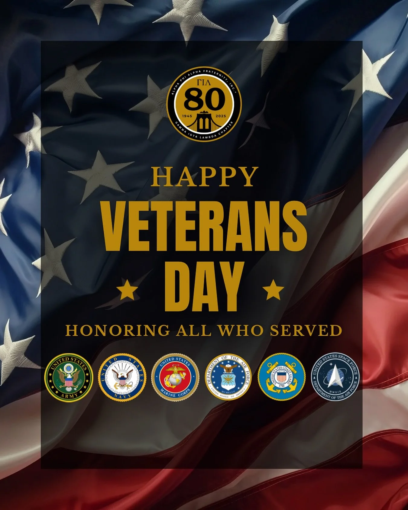 Today we honor those whose courage safeguards our freedom. Thank you to all who have served. 🇺🇸

#VeteransDay 
#GammaIotaLambda
#BrooklynAlphas
#WeEducateTheVillage
#WeEducateTheCommunity