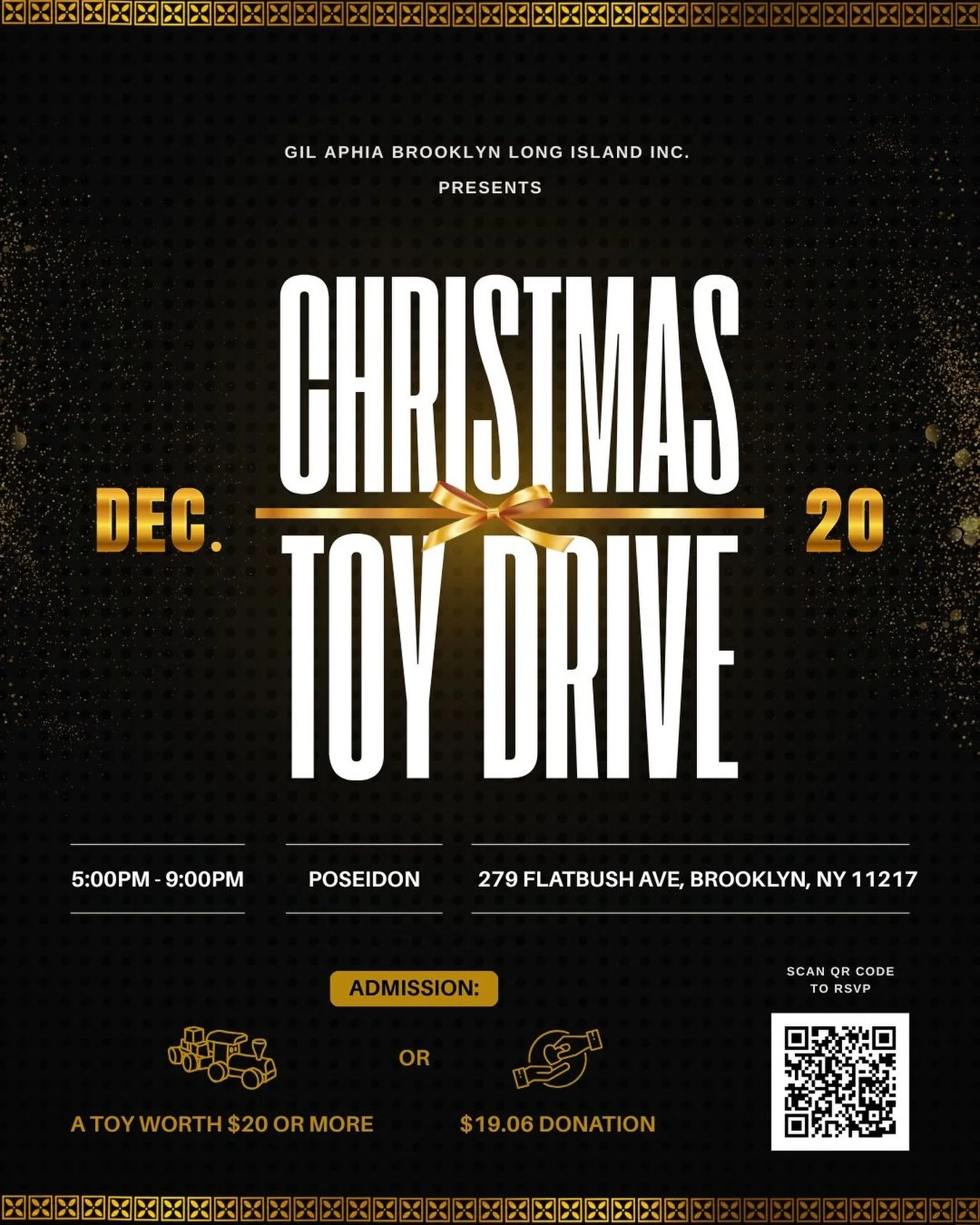 Christmas Toy Drive &mdash; Join Us in Spreading Holiday Cheer! 🎁

The brothers of Gamma Iota Lambda are proud to support and promote the Christmas Toy Drive hosted by GIL-APhiA Brooklyn Long Island Inc. (501c3) on Saturday, December 20th, 2025, fro